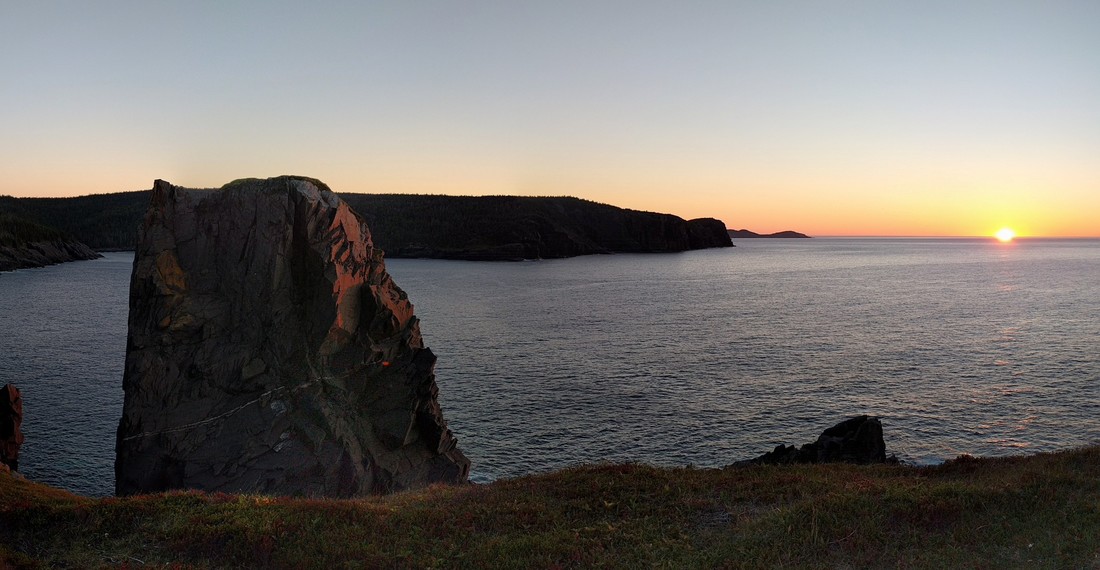 Sunrise at Flamber Head along the East Coast Trail