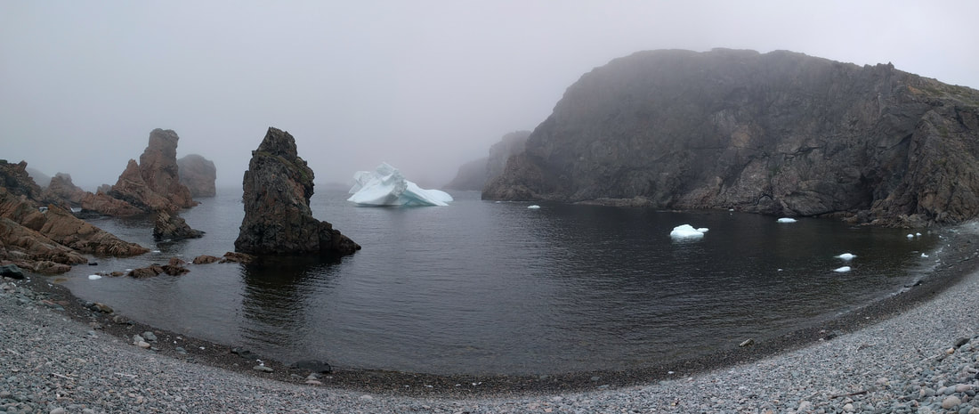 Icebergs at Spiller's Cove in Twillingate, Newfoundland. 